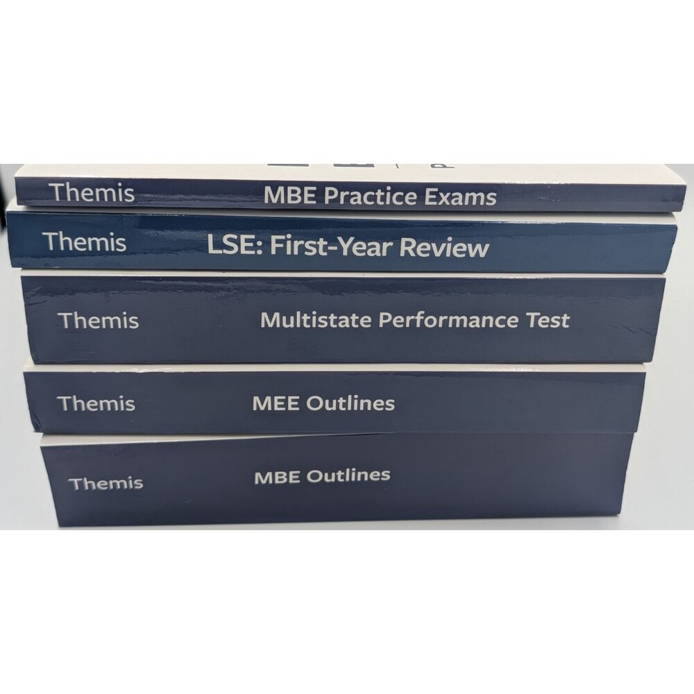 Themis Bar Exam 2025-2026 Multistate Prep Text Books (Set of 4) and 2021-22 Book